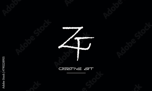 FZ, ZF, F, Z abstract letters logo monogram