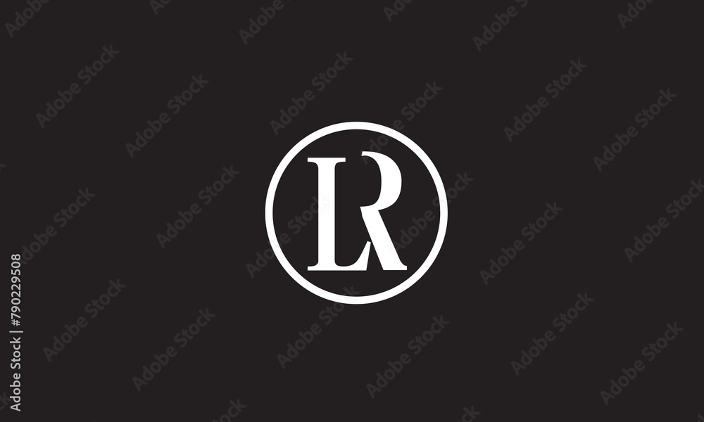 LR, RL, R , L Abstract Letters Logo Monogram LR, RL, R , L Abstract Letters Logo Monogram