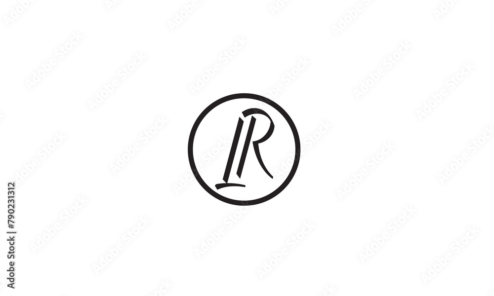 LR, RL, R , L Abstract Letters Logo Monogram LR, RL, R , L Abstract Letters Logo Monogram