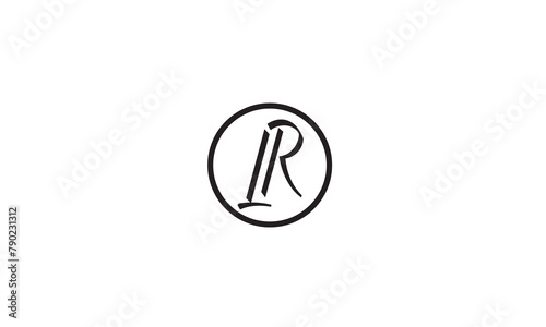 LR, RL, R , L Abstract Letters Logo Monogram 