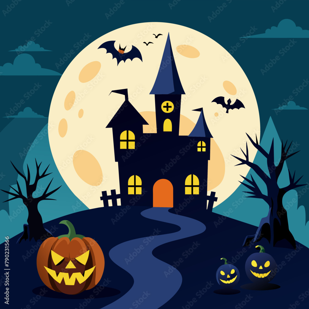 Fototapeta premium illustration of halloween