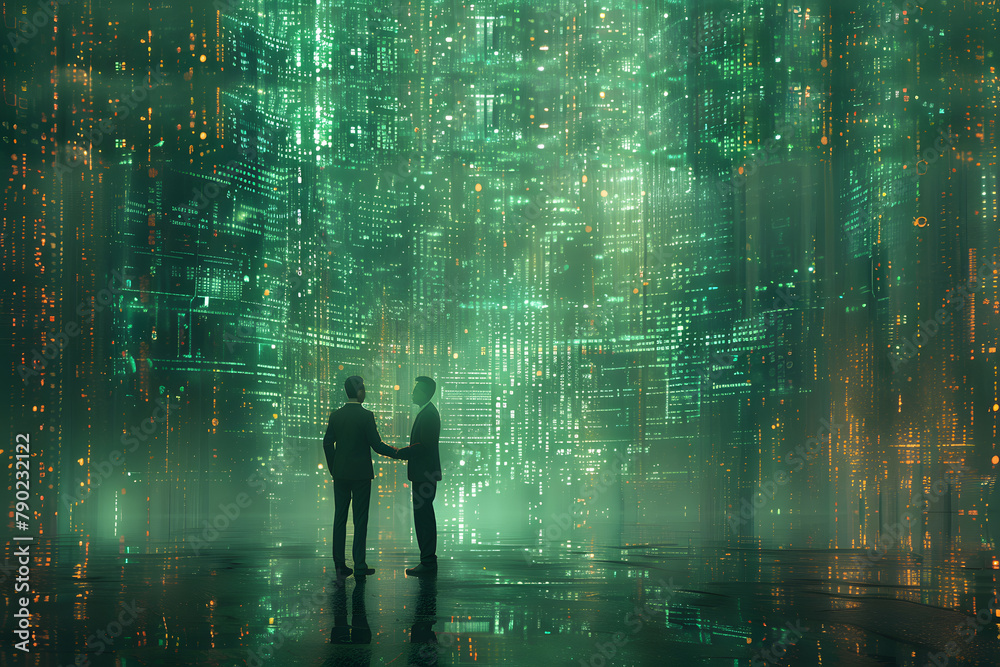 Dark Emerald Virtual Reality Business Partnership Dark Emerald Virtual Reality Business Partnership