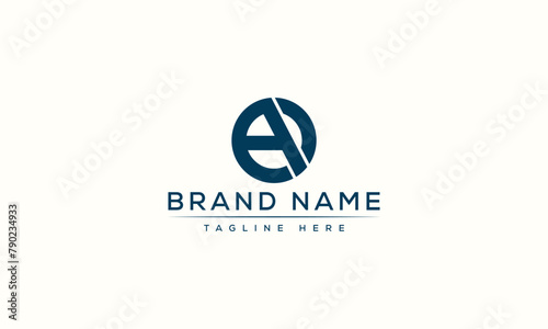AP logo Design Template Vector Graphic Branding Element.