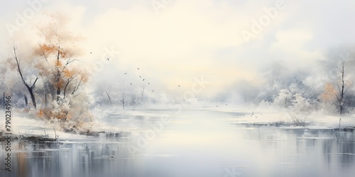 White snow winter blurred landscape background. Nature outdoor chirstmax xmas new year vibe scene