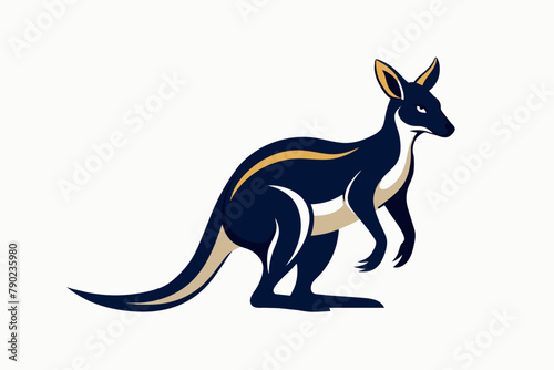 Vector of a Wallaby in Stylish Design