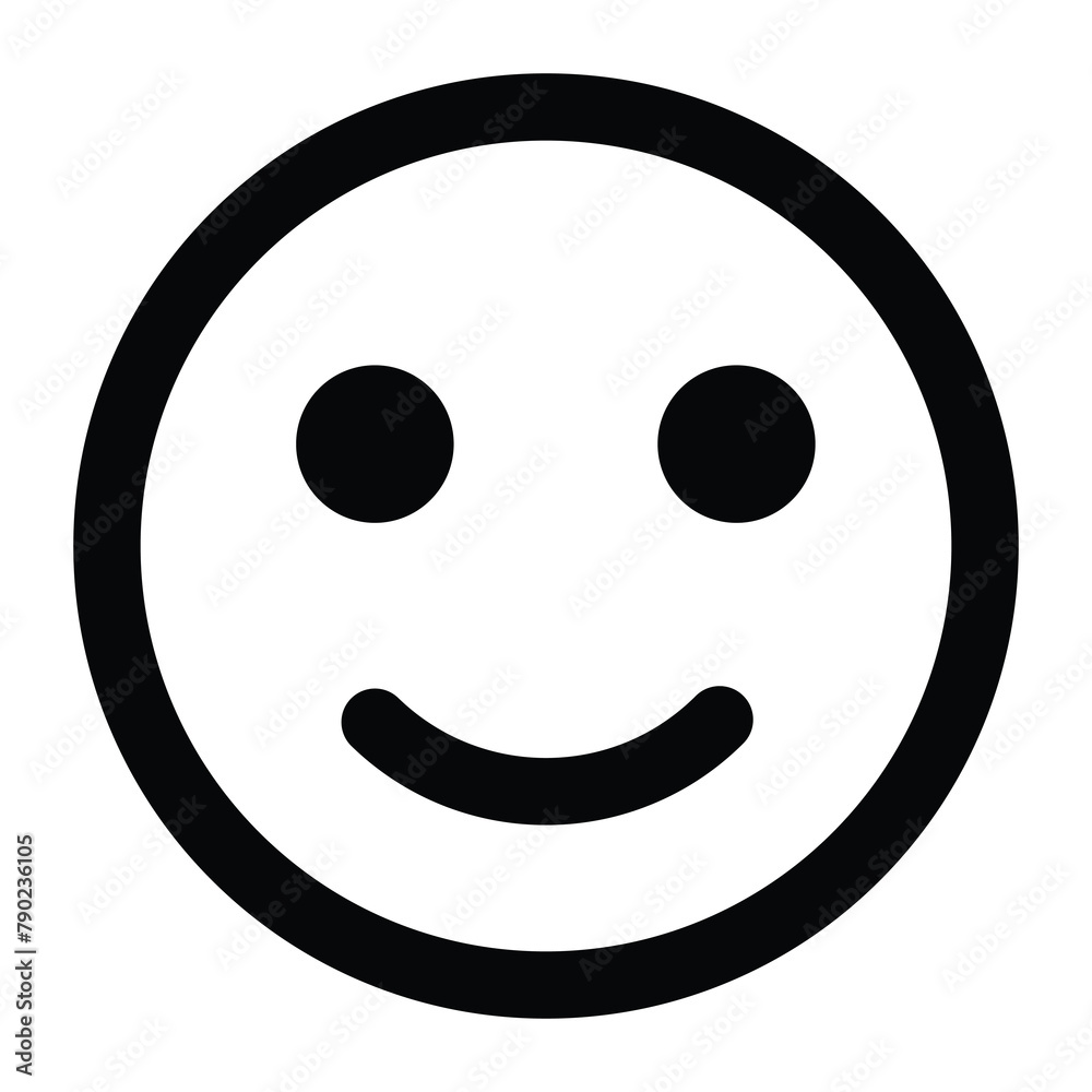 Happy smiley face. Smile Icon in trendy flat style isolated on white background. Happy face, smiley face icons. Funny emoticons faces with facial expressions. Happy smiley face. Smile Icon in trendy flat style isolated on white background. Happy face, smiley face icons. Funny emoticons faces with facial expressions.