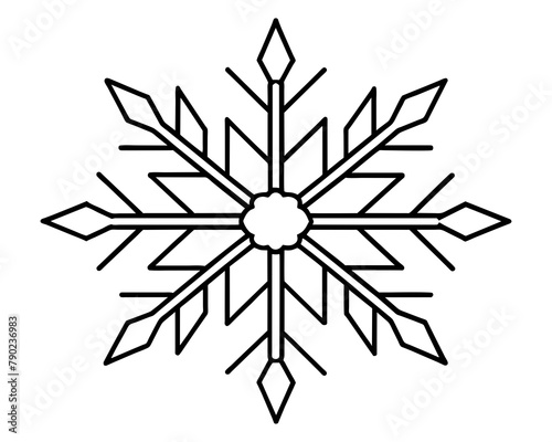 Vector snowflake design