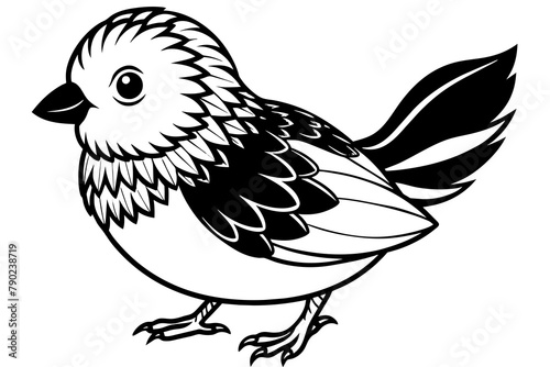 Wallpaper Mural very cute baby bird, rainbow fur, full body, plain white background Torontodigital.ca