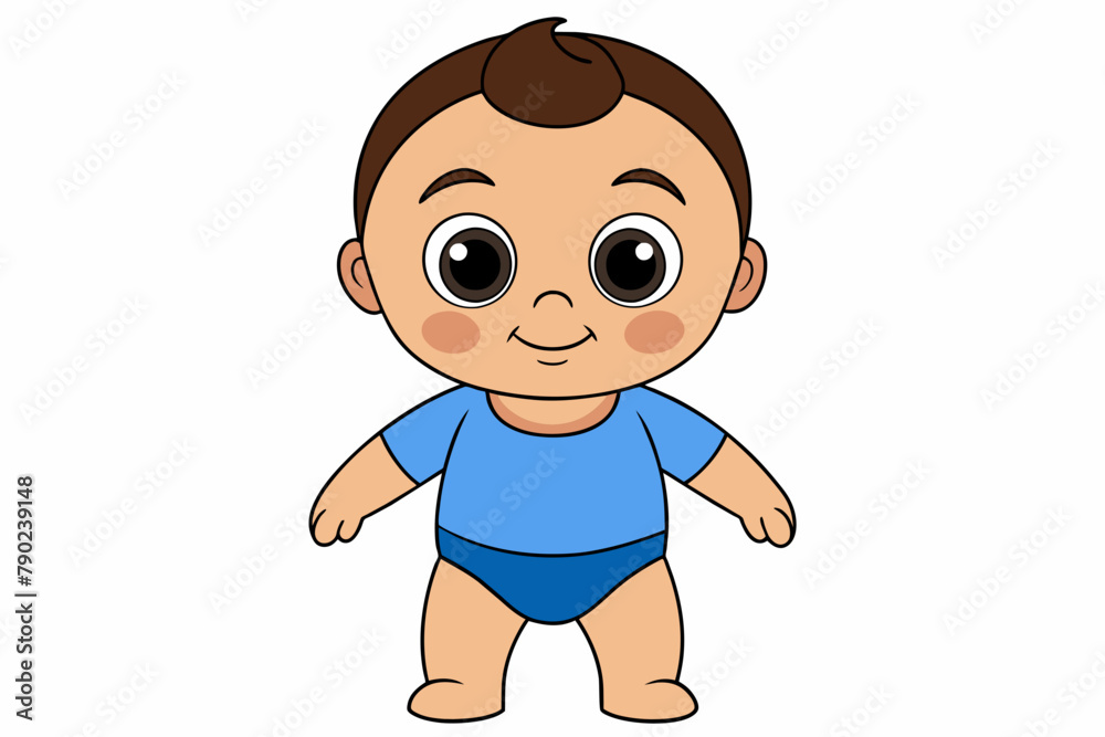 very cute baby boy, , full body, plain white background very cute baby boy, , full body, plain white background