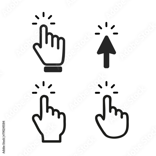 Finger for graphic and web design vector icon Illustration.