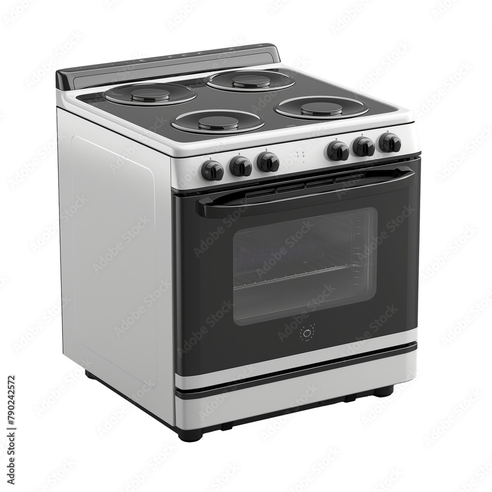 Realistic Photo of a Kitchen Stove on a Transparent Background Realistic Photo of a Kitchen Stove on a Transparent Background