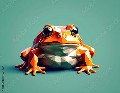 Toad animal abstract illustration