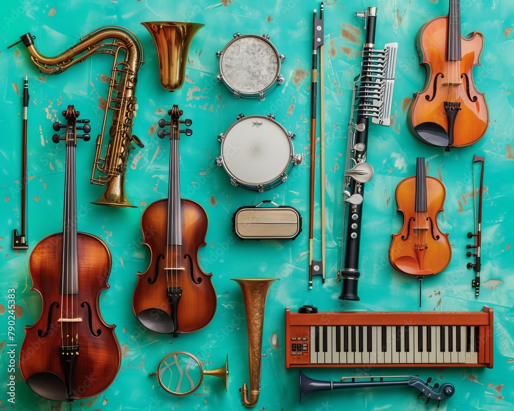 Naklejka premium Musical instruments 