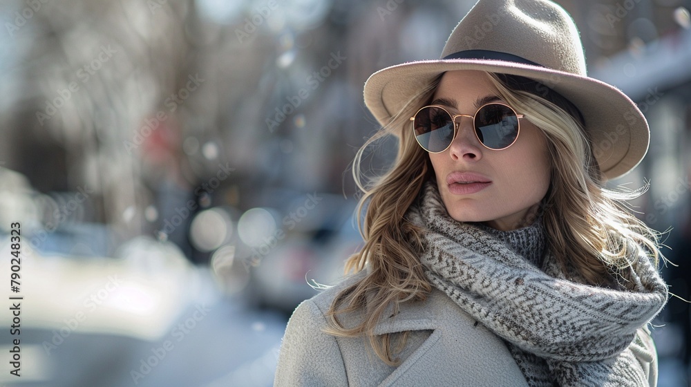 Her outfit is chic and wellcoordinated, blending fashion and functionality for the cold weather 8K , high-resolution, ultra HD,up32K HD Her outfit is chic and wellcoordinated, blending fashion and functionality for the cold weather 8K , high-resolution, ultra HD,up32K HD