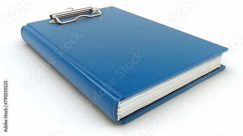 a ring binder set apart against a white backdrop