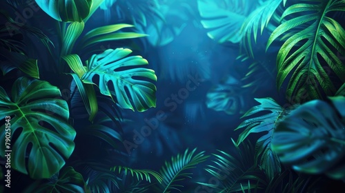 Deep shades of green create an almost magical atmosphere in this image of dense tropical foliage