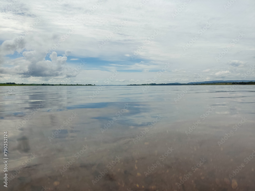 clouds over the lake