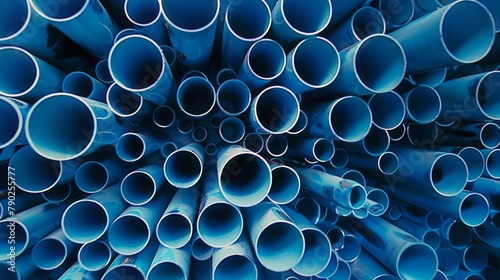The Stack of Blue Pipes