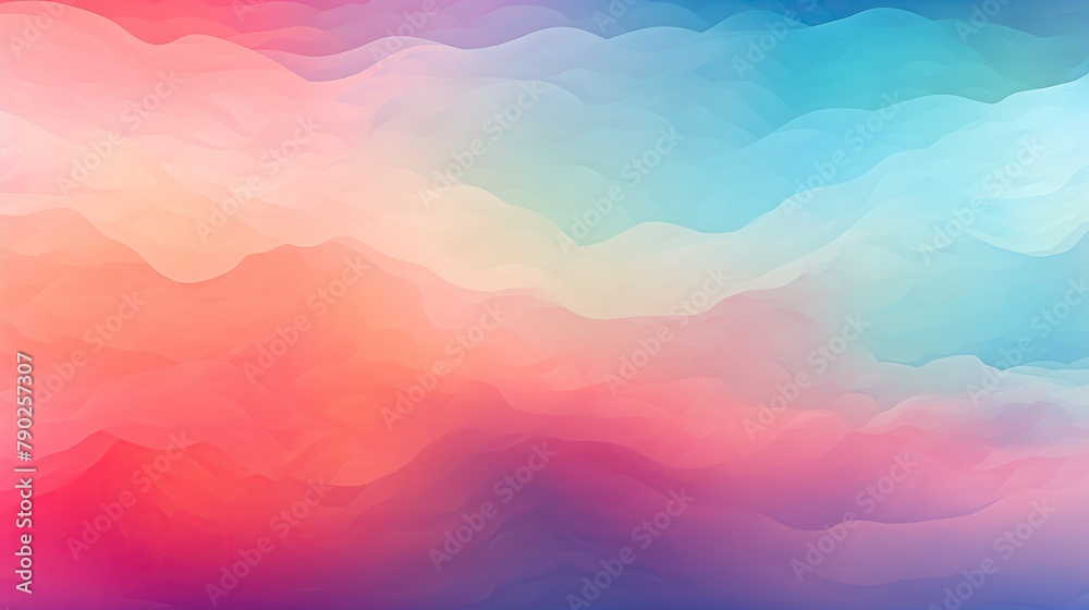 Bright gradient with fluffy clouds
