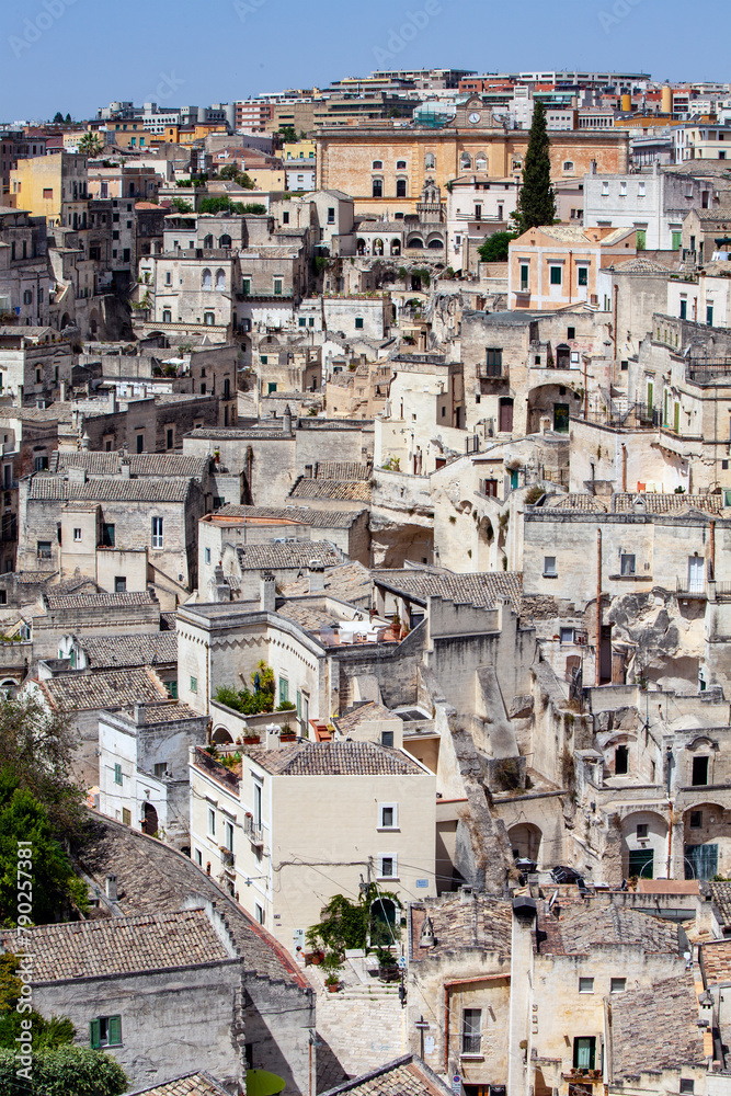 Fototapeta premium The old buildings of ancient Sassi in Matera, italy