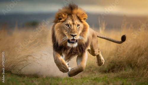 lion in the wild photo