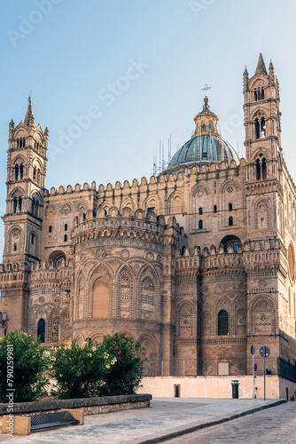 The back of the old Cathedral in palermo, Sicity