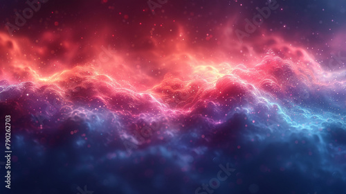 Soft blurred pure color gradient background of red and blue colors. Abstract background photo