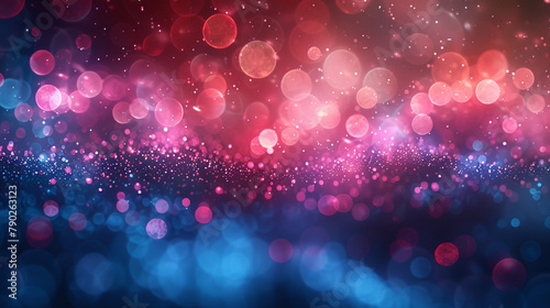 Soft blurred pure color gradient background of red and blue colors. Abstract background