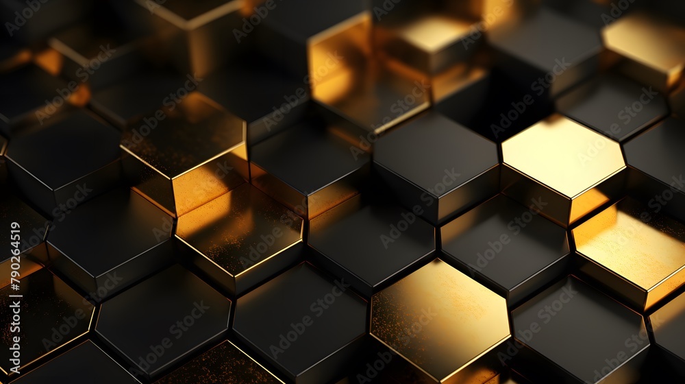 3d rendering of gold and black abstract geometric background. Scene for advertising, technology, showcase, banner, game, sport, cosmetic, business, metaverse. Sci-Fi Illustration. Product display 3d rendering of gold and black abstract geometric background. Scene for advertising, technology, showcase, banner, game, sport, cosmetic, business, metaverse. Sci-Fi Illustration. Product display
