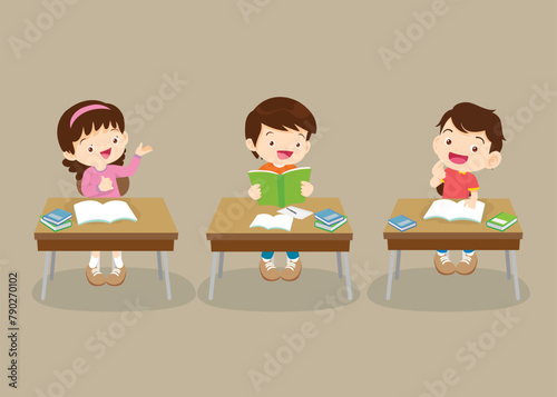 students and teacher in classroom