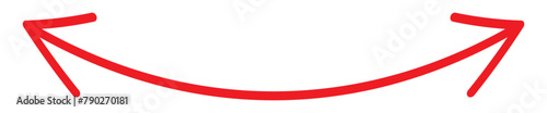 Horizontal long arrow signs. Dual thin long double ended arrow. Arrow pointer vector icon isolated on white background. Simple illustration. 11:11