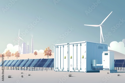 Renewable Energy Storage Container, Industrial Scale