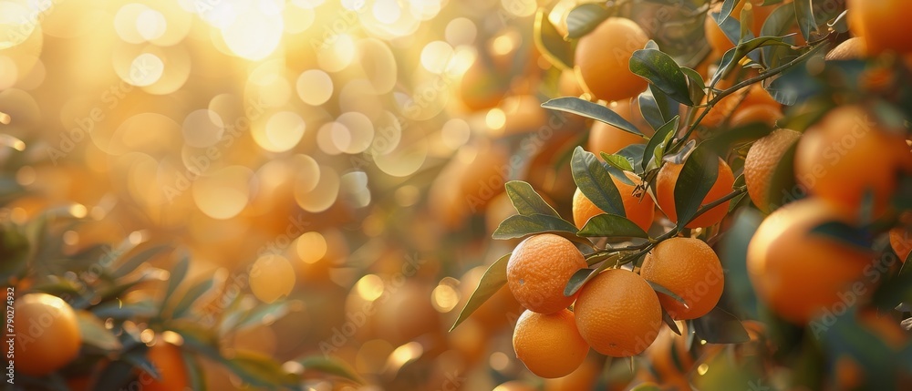 Tree Filled With Ripe Oranges Tree Filled With Ripe Oranges