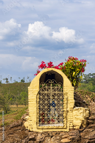 Little Maria chapel along the street in El Castillo in Nicaraqua photo
