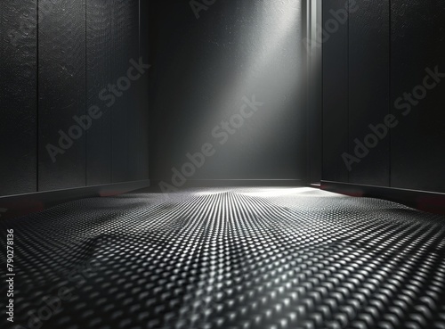 Dark Room With Light Shining on Floor