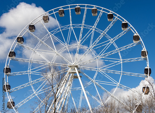 Ferris wheel on a sunny day