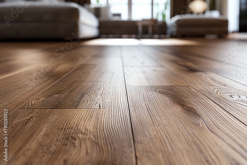 wooden floor with living room, in the style of closeup intensity, natural fibers, 32k uhd, clear edge definition, highly detailed, cinematic.