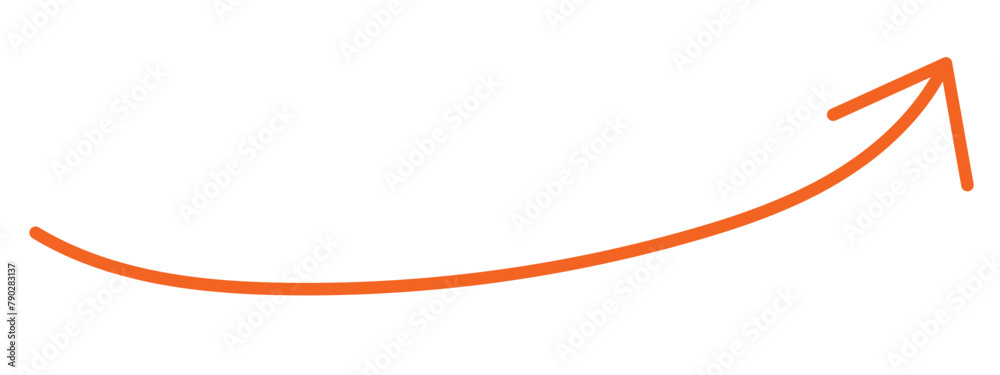 Long Arch Arrow Vector Icon. Isolated Vector Design Element Long Arch Arrow Vector Icon. Isolated Vector Design Element