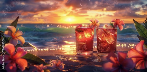 Two Vases on Beach