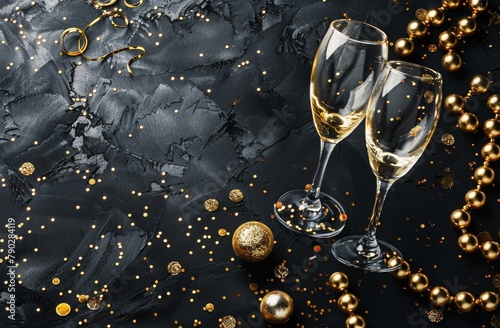Table With Two Glasses of Wine