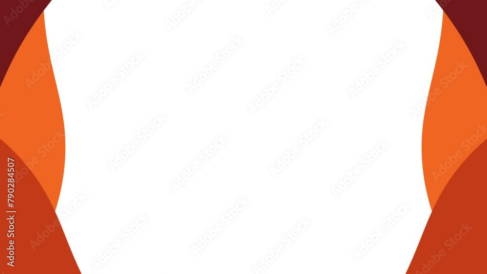 brown and orange colour video background element. white background with colourful element