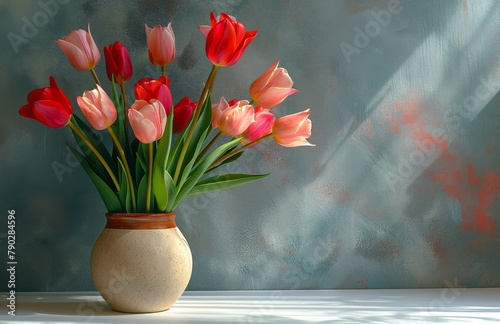 Vase Filled With Red and Yellow Flowers