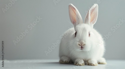 White Rabbit Sitting on Top of a Table