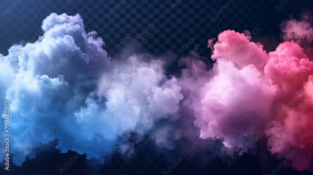 Smokey 3D blue and red clouds. Realistic abstract watercolour cumulus clouds set. Puffy soft border for skies. Indian festive creative theme. Smokey 3D blue and red clouds. Realistic abstract watercolour cumulus clouds set. Puffy soft border for skies. Indian festive creative theme.