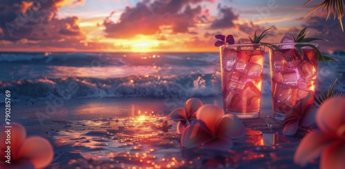 Two Vases on Beach