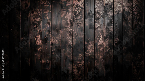 Wooden floor with shimmering particles. Background, texture. © Malgorzata