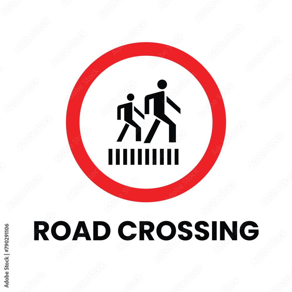 Pedestrian on zebra crossing icon Pedestrian on zebra crossing icon