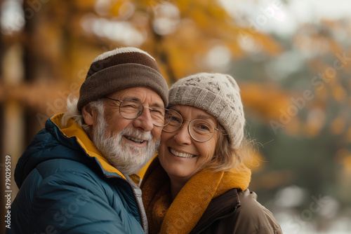 woman man outdoor senior couple happy lifestyle retirement together smiling love old nature mature