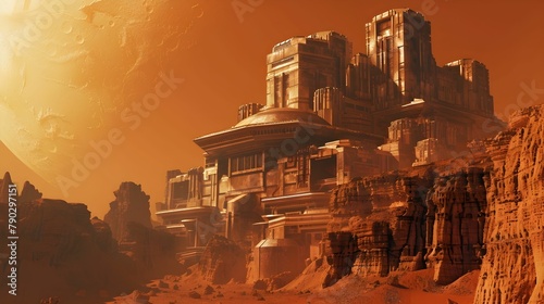 CITY IN MARS WALLPAPER BACKGROUND