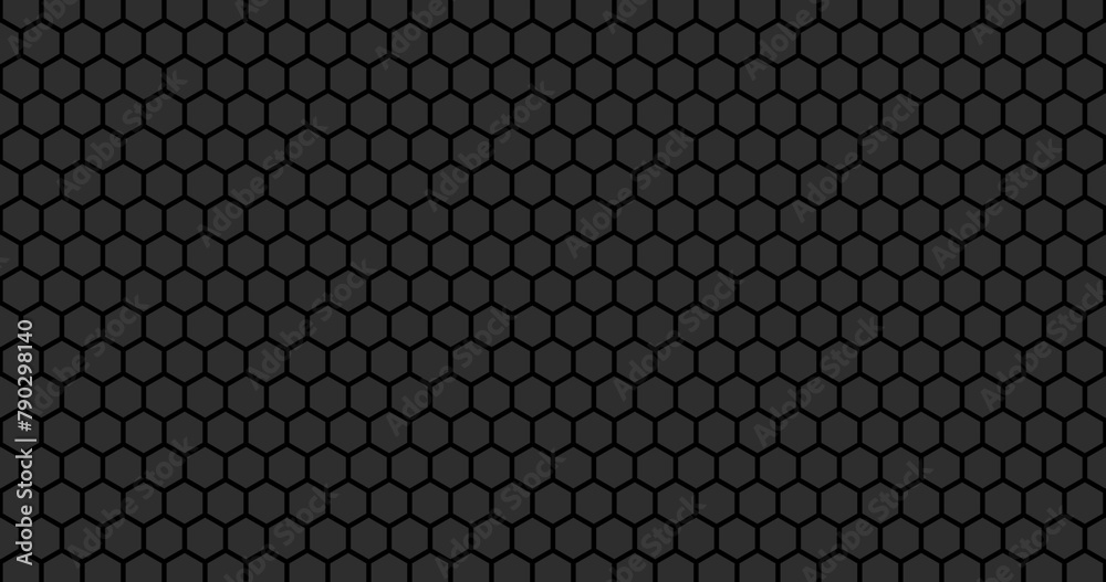 Seamless Geometric Hexagonal Pattern for Background or Wallpaper Design in Black abd grey Seamless Geometric Hexagonal Pattern for Background or Wallpaper Design in Black abd grey